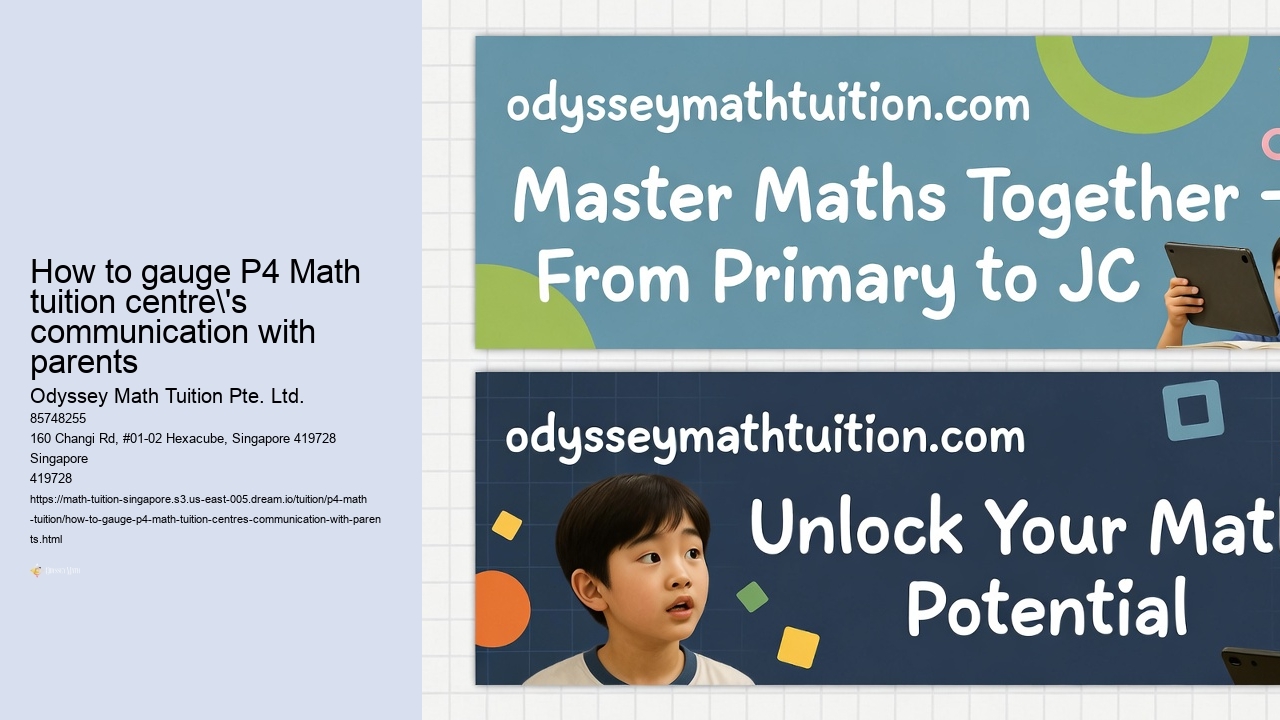 How to gauge P4 Math tuition centre's communication with parents