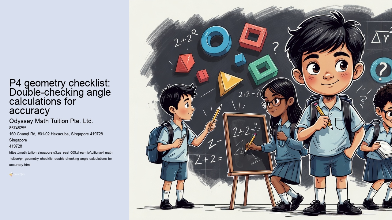 P4 geometry checklist: Verifying angle sums in triangles